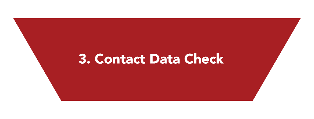 3. Contact Data Check